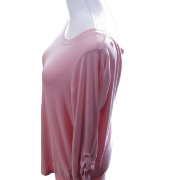 CABLE & Gauge Peach Scoop Neck Tunic Size Large - Picture 4 of 5